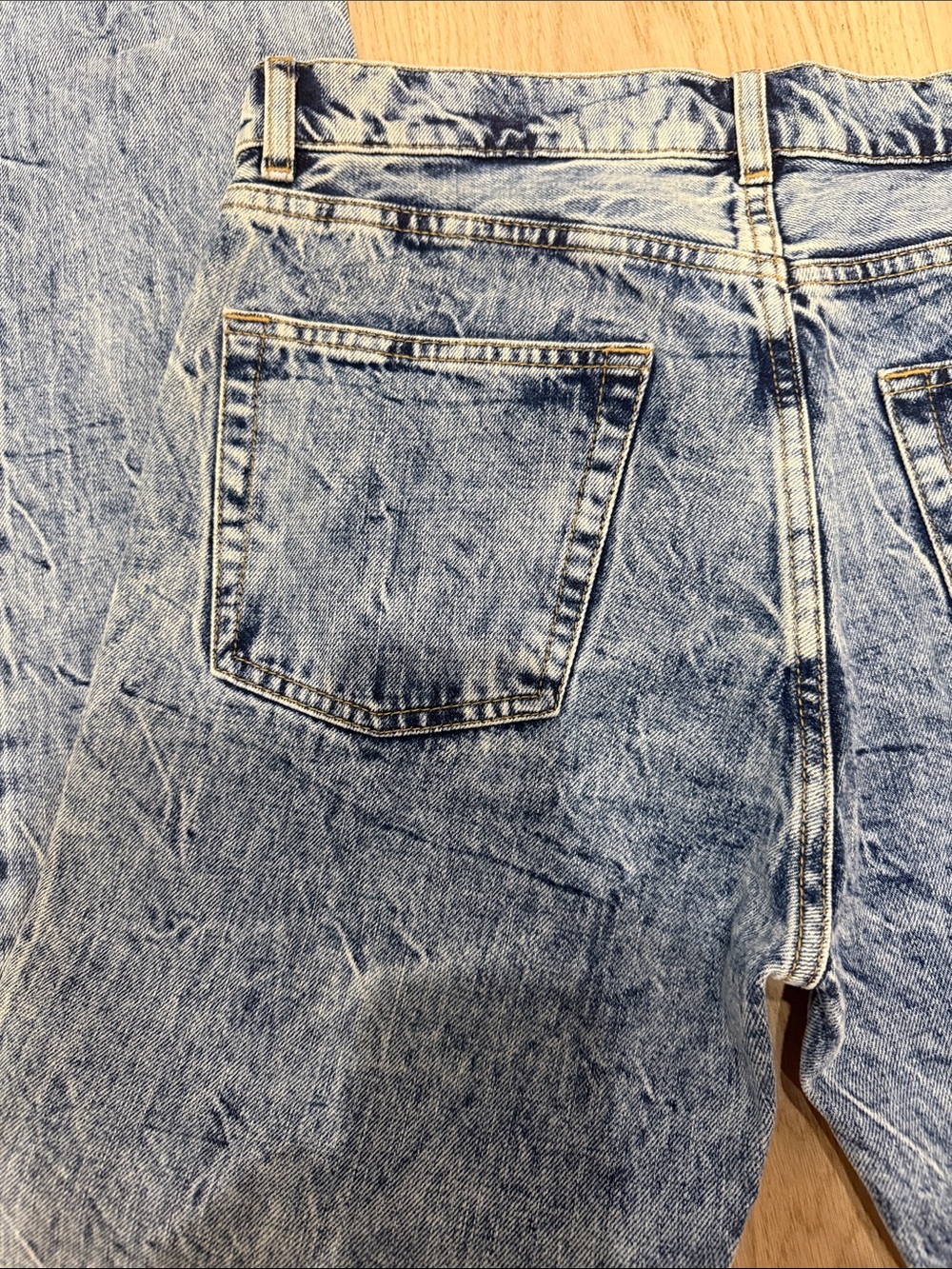 Balenciaga Women’s Washed Light Blue Straight Jeans - Picture 3 of 5
